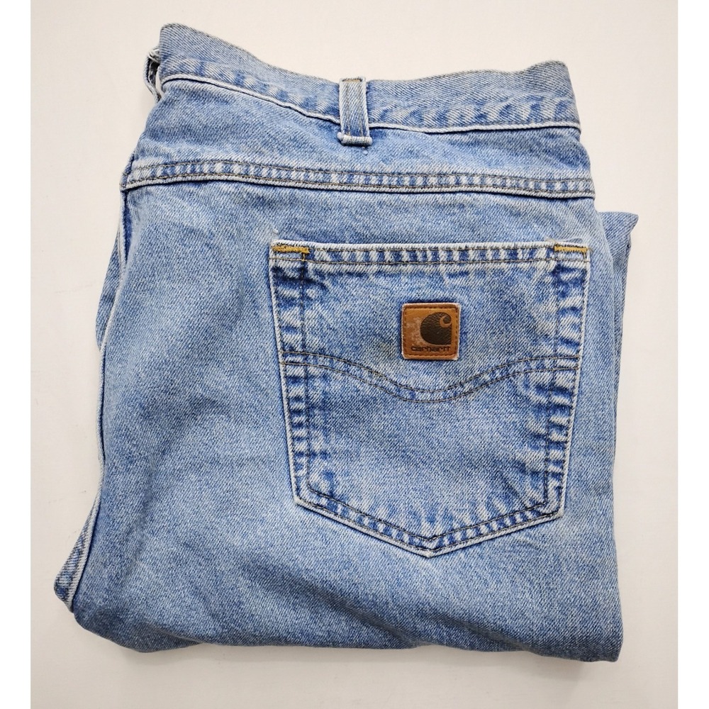 Carhartt Carpenter Jeans Mens 40x32 Blue Traditional Fit B18 DST Vintage‎